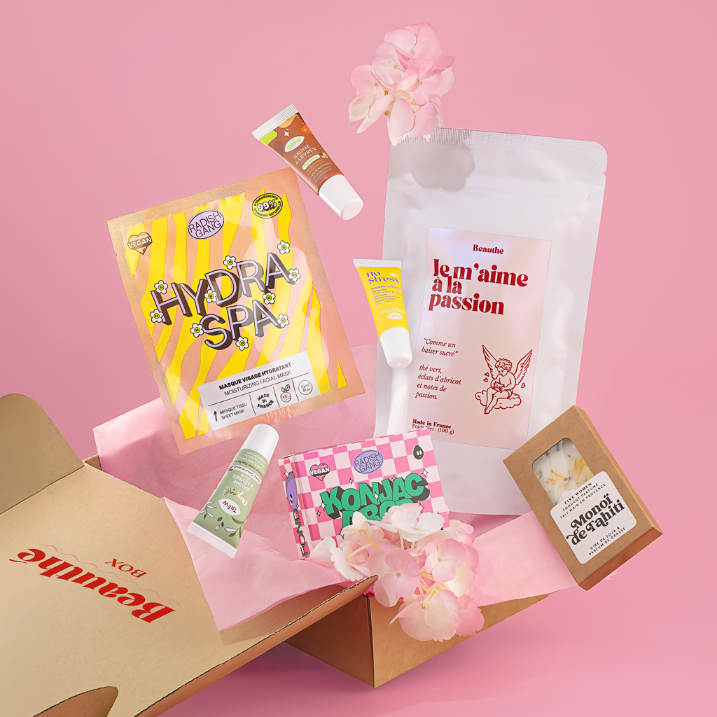 Beauthé Box Cadeau avec soins naturels, infusions et rituels cocooning